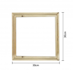 Puidust raam l&otilde;uendi &otilde;limaali jaoks Nature DIY raam Pildi sisemine pildiraam 30*30cm