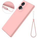 Motorola Edge 50 Fusion Case ehtsast vedelast silikoonist nahas&otilde;bralik tagakaas Moto Edge 50 Pro 50 &uuml;lip&otilde;rutuskindlale kaitserauaga paelaga Moto Edge50 Fusion