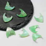 Kvaliteetne juuksen&otilde;el Kolmem&otilde;&otilde;tmeline 10 tk Moeehted Aksessuaarid K&auml;sitsi valmistatud 17x19mm DIY Kalasaba Helmed Aksessuaarid Atsetaatplaat nikerdatud 10pcs about 17x19mm