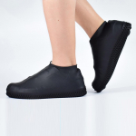 Veekindlad jalatsikatted, libisemiskindlad veekindlad pealiskingad Silikoonkummist vihmajalatsite kaitsed lastele, meestele, naistele S must