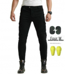 Slim Fit mustad v&otilde;idus&otilde;idup&uuml;ksid &ndash; Four Seasons mootorrattas&otilde;iduteksad, kukkumisvastane maastikuvarustus L must