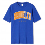 Brooklyn New York Hip Hop Naljakas tr&uuml;kiga Meeste Ts&auml;rk Suvine Lahtine 100% Puuvillane T-s&auml;rk Hingav &otilde;lariided XS