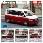 1/64 T6 Multivan MPV Miniatuurne mudel 1/64 Vaba Rattad M&auml;nguauto S&otilde;iduk Diecast Alloy Collection Kingitus poistele, laps punane