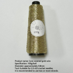 100 g/palli l&auml;ikiv h&otilde;bedane vahatatud niit Super Flash h&otilde;bedane &uuml;mbrisl&otilde;ng, kuldne ja h&otilde;bedane l&otilde;ng, 0,8 mm