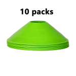 10 tk. koonusekomplekt jalgpallitreeningu varustus Kid Pro Disc koonustele Agility harjutuste takistused, mis v&auml;ldivad sporditreeningu tarvikuid 12.5cm kollane