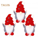 3 tk j&otilde;ululauan&otilde;ude hoidik, pidulik n&auml;ota Gnome s&ouml;&ouml;giriistade kott kahvli noa jaoks j&otilde;uluk&ouml;&ouml;gi s&ouml;&ouml;gilaua kaunistus D