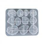 Ebakorrap&auml;rased kristallkivist kaunistused UV-kristallidest epoksiidvormist kaelakee k&otilde;rvar&otilde;ngad ripatsvaigust silikoonvorm meisterdamise vorm