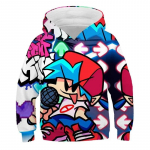 Kuum animem&auml;ng Friday Night Funkin 3D Prindiga Pusad Pusad Poisid T&uuml;drukud Mood Kapuutsiga Pullover Multifilmid Laste Unisex R&otilde;ivad 100