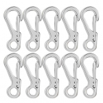 10 tk tsingisulamist karabiiniga v&otilde;tmehoidja Tugev metallist vedruga rippuv pandla &otilde;ues reisimine ronimine matkamine seljakotiga mini konksu klamber 24.5mm h&otilde;be