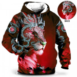 Meeste kapuuts, 3d tiigritr&uuml;kiga avara disaineriga dressipluusid kevad-s&uuml;gis pikkade varrukatega pullover 4XL &uuml;lisuured Harajuku Y2k riided 3XL