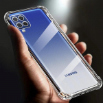 F 62 paksendatud turvapadi p&otilde;rutuskindel l&auml;bipaistev pehme TPU telefoni&uuml;mbris Samsung Galaxy M62 &uuml;mbrisele l&auml;bipaistev tagakaas FM 62 funda &uuml;mbrised for samsung M62 puhas