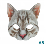 Halloweeni mask kassi poole n&auml;omask peo rekvisiidid t&auml;iskasvanutele m&otilde;eldud kost&uuml;&uuml;m Halloweeni kassi mask