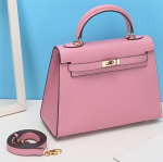 Naiste kott uus veisenahast peopesast teise p&otilde;lvkonna kott nahast v&auml;rvi kontrasti mood &uuml;he &otilde;laga crossbody kott 22x7x14cm roosa