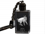 Japanese bobtail - Crystal pendant with cat photo, illuminated pendant, unique gift by Art-Dog brand