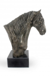 Bay Horse - elegant statuette, bust of a horse on a stone base, a trophy for horse racing by Art-Dog.