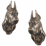 Great Dane I - Dog statue, hanging bust, unique decoration for dog lover by Art-Dog brand