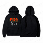 Pusad Rock Kiss Metal Band Prindiga Pusad Naiste Unisex Mood T&auml;nava Harajuku Pusa Suur kapuutsiga dressid S