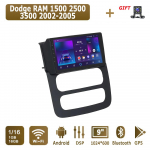 Android Carplay Autoraadio Dodge RAM 1500 2500 3500 2002-2005 jaoks Multimeediapleier Peaseade Stereo GPS-navigatsioon BT WIFI 4+64GB 1+16GB