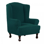 Wing Chair Slip Cover Tooli katted Wingback Tooli katted Slipcovers 1 Piece Stretch Sofa Cover M&ouml;&ouml;bli kaitsja Spandex Jacquard ruuduline muster D36xW32xH45 inch