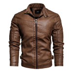S&uuml;gis-Talvine Meeste Nahkjakk PU Jakk Slim Fit &Auml;ri-Vabaaja Meeste Retro M must