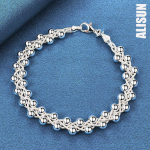 925 Sterling h&otilde;be AAA tsirkoonist s&uuml;damekujuline lillega k&auml;ev&otilde;ru Moodsad pulmaehted 20CM]