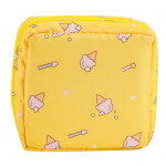 H&uuml;gieenisidemete hoiukott Multifilmi prindiga sisetasku t&otilde;mblukk, suur mahutavus randmepaelaga Kosmeetilised k&otilde;rvaklappide v&otilde;tmed ehete hoiukoht