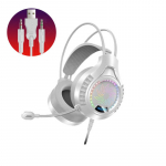 Arvutipeakomplekt mikrofoniga 7.1 kanaliga helendav USB-m&auml;ngimine stereomuusika k&otilde;rvaklappide m&uuml;rasummutus roosa