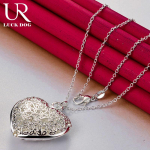 925 h&otilde;bedast s&uuml;damekujuline ripats Kaelakee Moodsad pulmaehted O-45CM