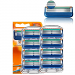 8 tk/partii Suurep&auml;rane raseerimine 5-kihilised žiletiterad, mis sobivad Gillettee Fusione meeste n&auml;ohooldusega