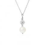 LOVA LOLA VAN DER KEEN - Kaelakee - Prestiižid ehted - Ehtne magevee kultiveeritud p&auml;rl - 925 Sterling h&otilde;be - Ehted