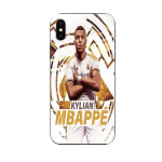 Coque Maniacase pour iPhone X Kylian Mbappe Real Madrid wallpaper celebration