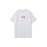 Li Ning Logoga Tr&uuml;kiga &Uuml;mara Kaelusega Pullover Tavaline T-s&auml;rk Unisex Topid Valge ATST635-2 S