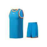 Li Ning V&otilde;rkjas Hingav Logo Varrukateta Vabaaja Spordikomplekt Meeste komplektid Hele-sinine AATR011-4 L