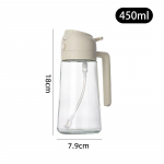 1PC Oil Spray for Kitchen Spray Oil Bottle Oil Washer Vinegar Soy Sauce Sprayer Containers Washer valge