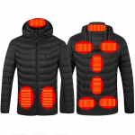 (SU)&Auml;sja uuendatud topeltkontrolliga 9 soojendusvest, konstantse temperatuuriga intelligentne elektriline soojenduskate M must