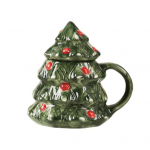 J&otilde;ulupuu kruus kaanega Suure mahutavusega keraamiline kohvitass kuumade k&uuml;lmade jookide jaoks Armsad j&otilde;ulupuu lumememme karu mustriga mitmek&uuml;lgsed joogin&otilde;ud D