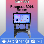 Android Carplay Auto Raadio Peugeot 3008 2009-2015 jaoks Multimeediam&auml;ngija Peaseade Stereo GPS Navigatsioon BT WIFI 2+32GB 1+16GB,A