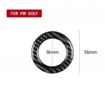 auto stiil rool embleem sobib golf 6 golf 7 POLO CC Tiguan PASSAT TOURAN Scirocco BEETLE kaunistuskleebised 5D must