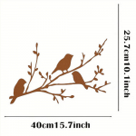 1 tk Bird on a Branch Metallist seinasilt &ndash; muutke oma kodu selle sildi abil ainulaadseks. Suurep&auml;rane kodumaja kingitus. Metallist linnuseinakunst. must