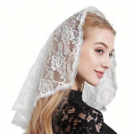 Lace Mantilla Church Loorid Naistele Traditsiooniline Hispaania Ladina Mass Peakate Katoliku Loori Pruudiloorid Pulmapeakate valge
