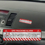 Jalgratta vargusvastased kleebised GPS-j&auml;lgimine peegeldav pardakaamera komplekt hoiatus pardakaamera salvestus kleebis autodele, haagissuvilatele, veoautodele, mootorratastele CHINA