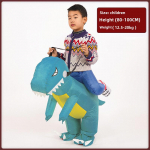 Dinosauruse t&auml;ispuhutav kost&uuml;&uuml;m lastele ja t&auml;iskasvanutele &ndash; koomiksistiilis Halloweeni riietus Children sinine