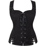 Naiste pitsitud vest Renaissance Vinatge Square Kaelusega Varrukateta Keskaegne Slim Fit Solid Top Halloween Cosplay Top XXXL must