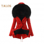 Talvine sulemantel polsterdatud karvase kapuutsi ja taskutega T&otilde;mblukuga Parka Tuulekindel soojust hoidev Igap&auml;evane k&uuml;lma ilmaga v&auml;lisriiete jope S