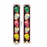 1 paar Mehhiko Surnute P&auml;eva kaunistus v&auml;ljas Mehhiko Halloweeni b&auml;nner veranda m&auml;rk DIY peo kolju tere rippuv uksekaunistus