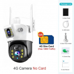 4G-kaamera 4G-SIM-kaardiga p&auml;ikesepaneeliga 8MP 4K v&auml;listingimustes traadita PTZ PIR-i inimtuvastusega CCTV IP-kaamerad V380 turvakaitse uus auto v&auml;rv