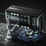 Aquarium Filter 3 in 1 Wall Mount Portable Hanging Waterfall Filtration for 8W