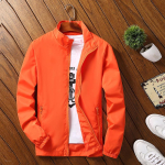 Meeste Bomber jakk Standkrae Veekindel tuulejakk Meeste riietus Sport vabaaja jope M oranž