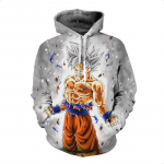 Jaapan Anime Dragon Ball Goku kapuuts, mood vabaaja 3D-prindiga kapuutsid Unisex kapuutsiga pikkade varrukatega dressipluus L