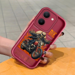 Pehme silikoonist ruudukujulise redeli mustriga telefoni&uuml;mbris, t&auml;ielikult kattev, kaamera p&otilde;rutuskindel kaitse, kummist &uuml;mbris Vivole Vivo X50 Lite valge